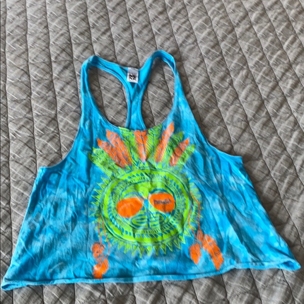 Zumba tank with tribal print